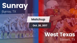 Matchup: Sunray  vs. West Texas  2017