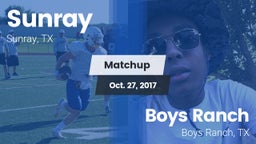 Matchup: Sunray  vs. Boys Ranch  2017