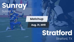 Matchup: Sunray  vs. Stratford  2018