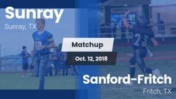 Matchup: Sunray  vs. Sanford-Fritch  2018