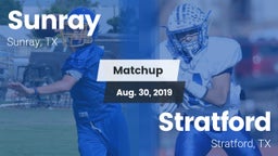 Matchup: Sunray  vs. Stratford  2019