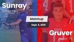 Matchup: Sunray  vs. Gruver  2019