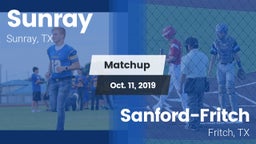 Matchup: Sunray  vs. Sanford-Fritch  2019