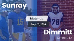Matchup: Sunray  vs. Dimmitt  2020