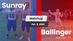 Matchup: Sunray  vs. Ballinger  2020