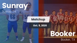 Matchup: Sunray  vs. Booker  2020