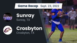 Recap: Sunray  vs. Crosbyton  2022
