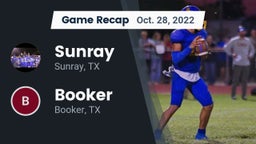 Recap: Sunray  vs. Booker  2022