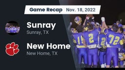 Recap: Sunray  vs. New Home  2022