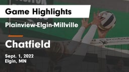 Plainview-Elgin-Millville  vs Chatfield  Game Highlights - Sept. 1, 2022