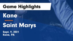 Kane  vs Saint Marys Game Highlights - Sept. 9, 2021