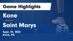 Kane  vs Saint Marys Game Highlights - Sept. 29, 2022