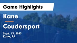 Kane  vs Coudersport Game Highlights - Sept. 13, 2023