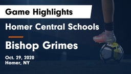 Homer Central Schools vs Bishop Grimes Game Highlights - Oct. 29, 2020