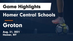 Homer Central Schools vs Groton  Game Highlights - Aug. 31, 2021