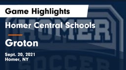 Homer Central Schools vs Groton  Game Highlights - Sept. 20, 2021