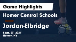 Homer Central Schools vs Jordan-Elbridge  Game Highlights - Sept. 23, 2021