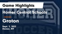 Homer Central Schools vs Groton  Game Highlights - Sept. 2, 2022