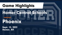 Homer Central Schools vs Phoenix  Game Highlights - Sept. 13, 2022