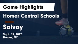 Homer Central Schools vs Solvay  Game Highlights - Sept. 15, 2022