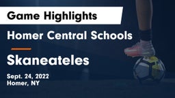 Homer Central Schools vs Skaneateles  Game Highlights - Sept. 24, 2022