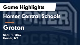 Homer Central Schools vs Groton  Game Highlights - Sept. 1, 2023