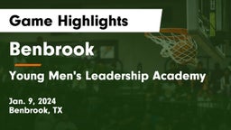 Benbrook  vs Young Men's Leadership Academy Game Highlights - Jan. 9, 2024