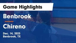 Benbrook  vs Chireno  Game Highlights - Dec. 14, 2023