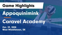 Appoquinimink  vs Caravel Academy Game Highlights - Oct. 29, 2020