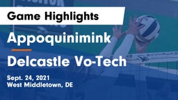 Appoquinimink  vs Delcastle Vo-Tech  Game Highlights - Sept. 24, 2021