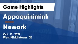 Appoquinimink  vs Newark  Game Highlights - Oct. 19, 2022