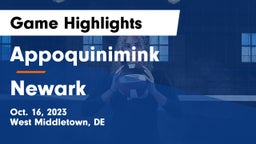 Appoquinimink  vs Newark  Game Highlights - Oct. 16, 2023
