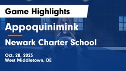 Appoquinimink  vs Newark Charter School Game Highlights - Oct. 20, 2023