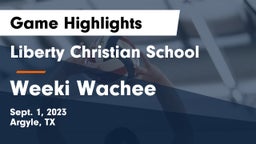 Liberty Christian School  vs Weeki  Wachee Game Highlights - Sept. 1, 2023