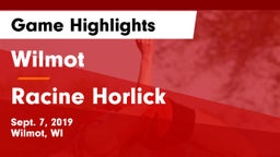 Wilmot  vs Racine Horlick Game Highlights - Sept. 7, 2019
