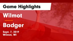 Wilmot  vs Badger  Game Highlights - Sept. 7, 2019