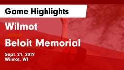 Wilmot  vs Beloit Memorial Game Highlights - Sept. 21, 2019