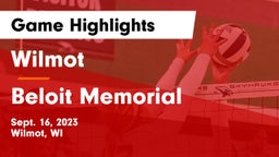 Wilmot  vs Beloit Memorial  Game Highlights - Sept. 16, 2023
