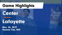Center  vs Lafayette  Game Highlights - Nov. 26, 2019