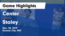 Center  vs Staley  Game Highlights - Dec. 28, 2019