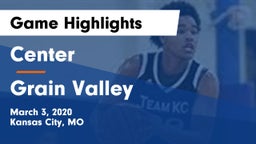 Center  vs Grain Valley  Game Highlights - March 3, 2020
