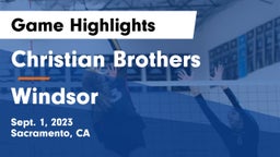 Christian Brothers  vs Windsor  Game Highlights - Sept. 1, 2023