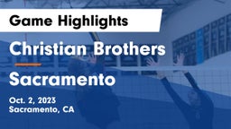 Christian Brothers  vs Sacramento  Game Highlights - Oct. 2, 2023