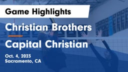 Christian Brothers  vs Capital Christian  Game Highlights - Oct. 4, 2023