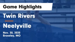 Twin Rivers  vs Neelyville Game Highlights - Nov. 30, 2020