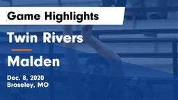 Twin Rivers  vs Malden  Game Highlights - Dec. 8, 2020