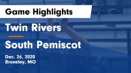 Twin Rivers  vs South Pemiscot Game Highlights - Dec. 26, 2020