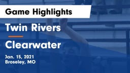 Twin Rivers  vs Clearwater   Game Highlights - Jan. 15, 2021