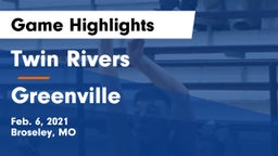 Twin Rivers  vs Greenville  Game Highlights - Feb. 6, 2021
