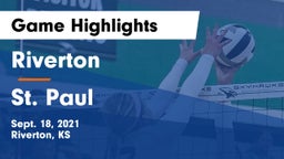 Riverton  vs St. Paul Game Highlights - Sept. 18, 2021